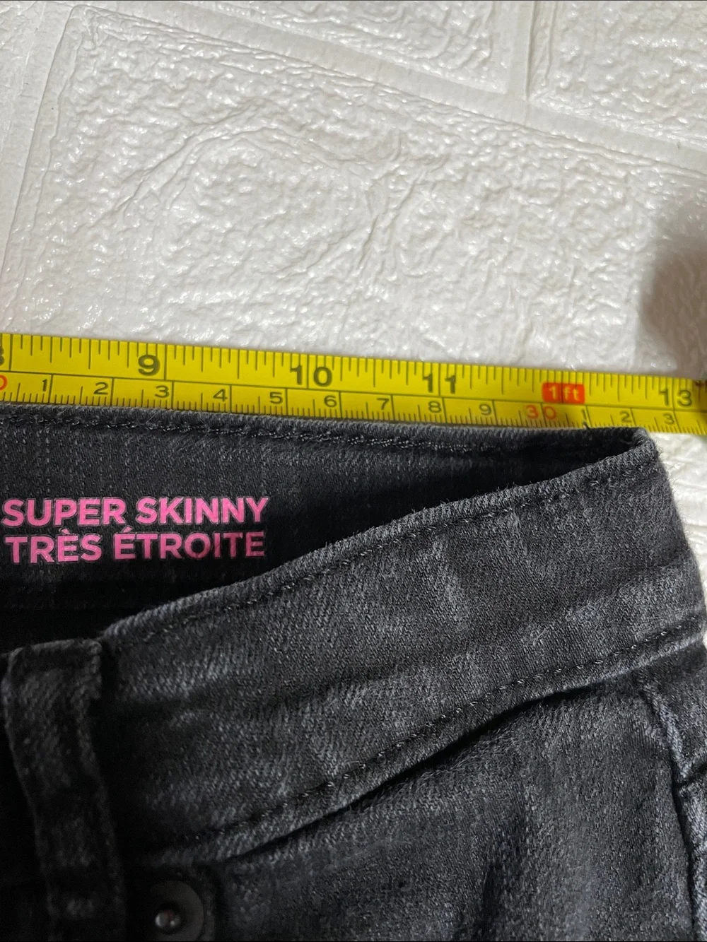 The Childrens Place Black Super Skinny Jeans Goth Grunge Punk Alt